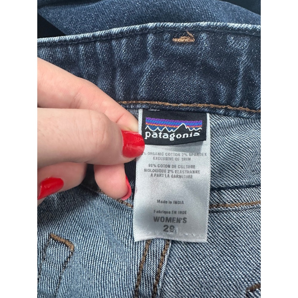 Patagonia Jeans Womens 29 Blue Dark Wash Organic Cotton Stretch Denim 56905 - Picture 4 of 6